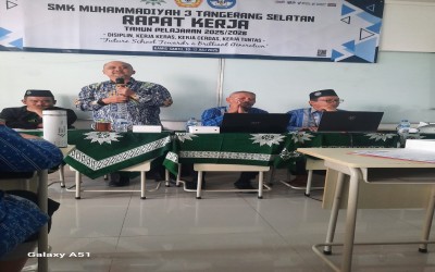 Rapat Kerja SMK Muhammadiyah 3 Tangerang Selatan Tahun Ini Usung Semangat 