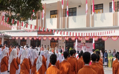 Semarak HUT ke-81 RI, SMK Muhammadiyah 3 Tangerang Selatan Gelar Upacara Kemerdekaan