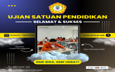 Ujian Satuan Pendidikan (USP) SMK Muhammadiyah 3 Tangerang Selatan Berlangsung Lancar